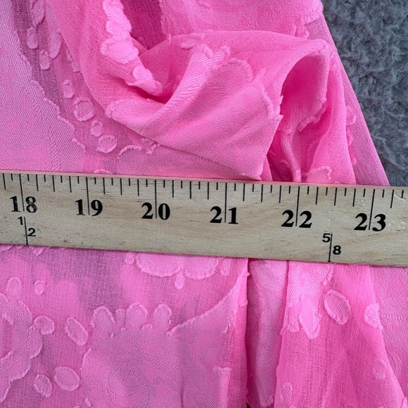 Lilly Pulitzer Shenzi Cover-Up Rousseau Pink Tangerine Dream Poly Clip Jacquard - Picture 6 of 15